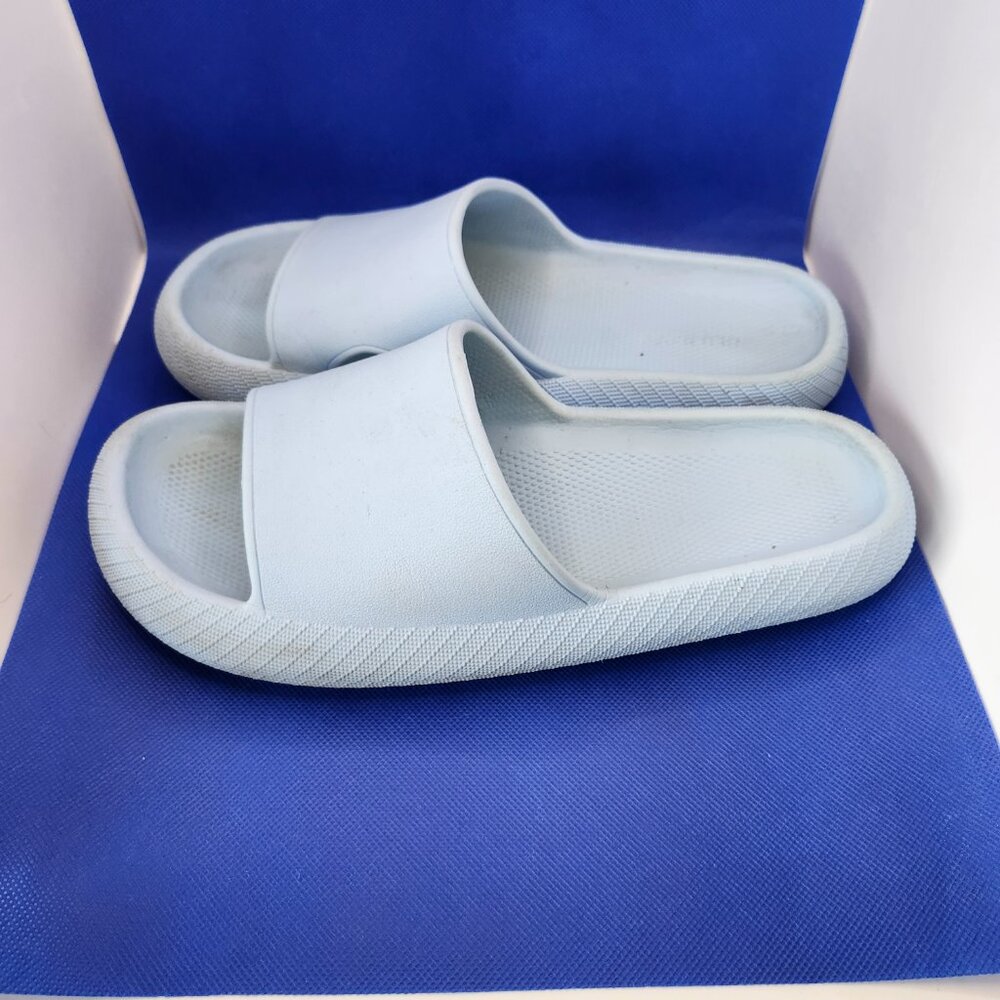 Pillow Slides Anti-Slip Sandals Ultra Soft Cloud Shower Sky Blue US Size 8 - Picture 4 of 12